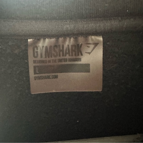 GYMSHARK Men’s Pullover Hoodie Size Large Black - Picture 3 of 7